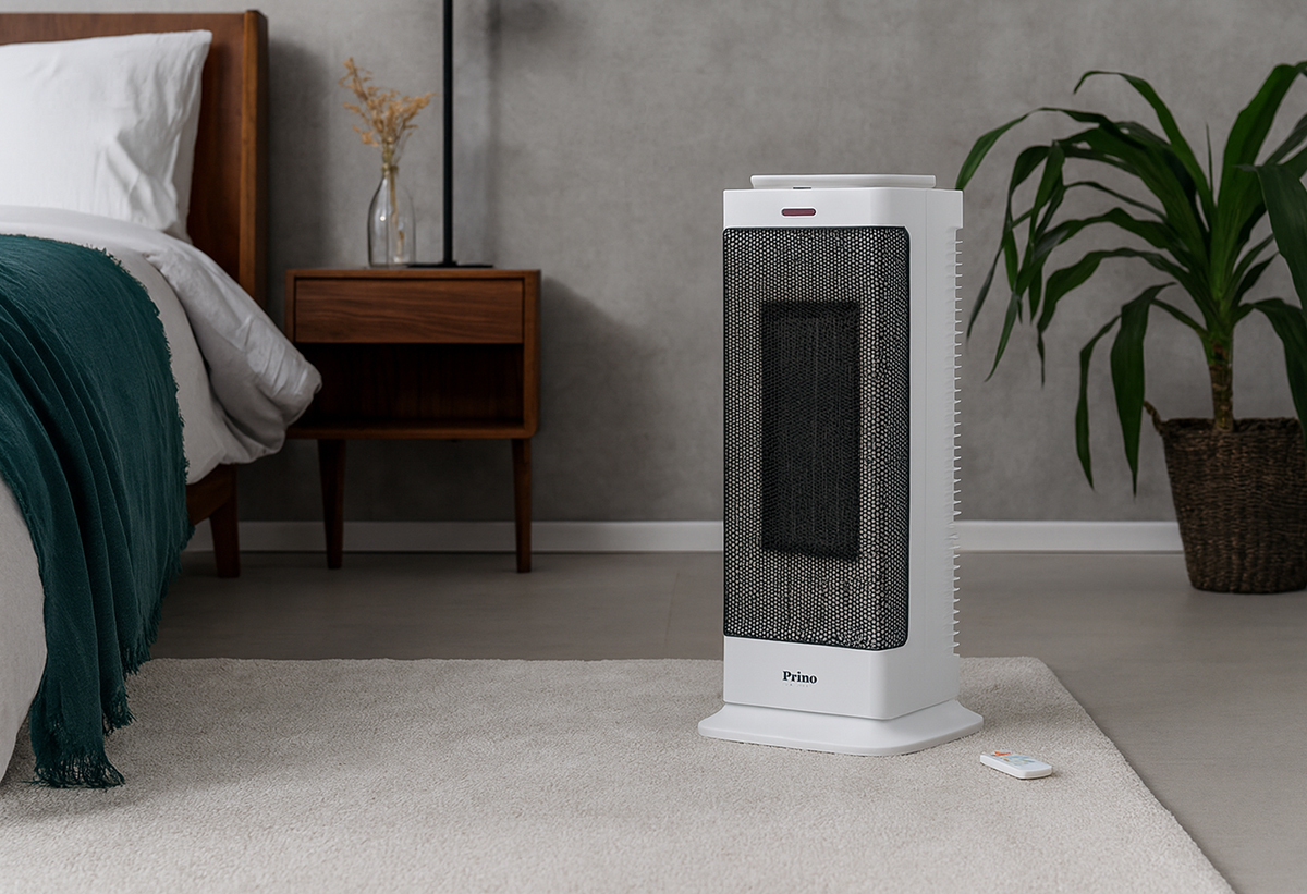 Απεικονίζεται το αερόθερμο σε κρεβατοκάμαρα